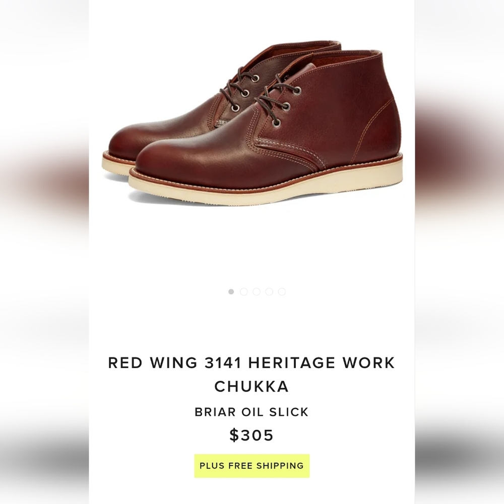 Red Wing Heritage Work Chukka boot